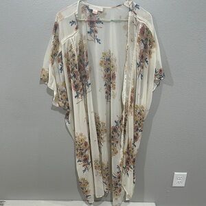 Floral Sheer Kimono Cardigan